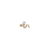 Kismet By Milka 14Ct Rose Gold Snake Baguette Diamond Screw Flatback^The Alkemistry Fashion