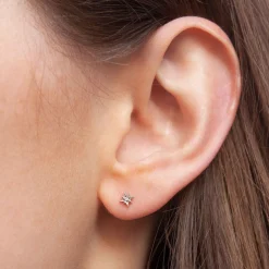 Kismet By Milka 14Ct White Gold And Diamond Starlet Screw Flatback (Single)^The Alkemistry Outlet