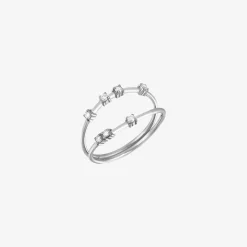 Kismet By Milka 14Ct White Gold And Diamond Double Band Ring^The Alkemistry Sale