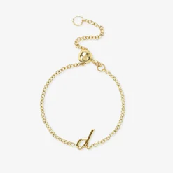 Love Letter - 18Ct Gold, Adjustable Initial Chain Ring^The Alkemistry Discount