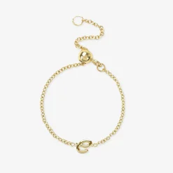 Love Letter - 18Ct Gold, Adjustable Initial Chain Ring^The Alkemistry Discount