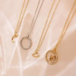 Love Letter - 18Ct Gold, Initial Pendant Chain Necklace^The Alkemistry Shop