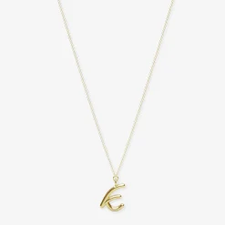 Love Letter - 18Ct Gold, Initial Pendant Chain Necklace^The Alkemistry Shop