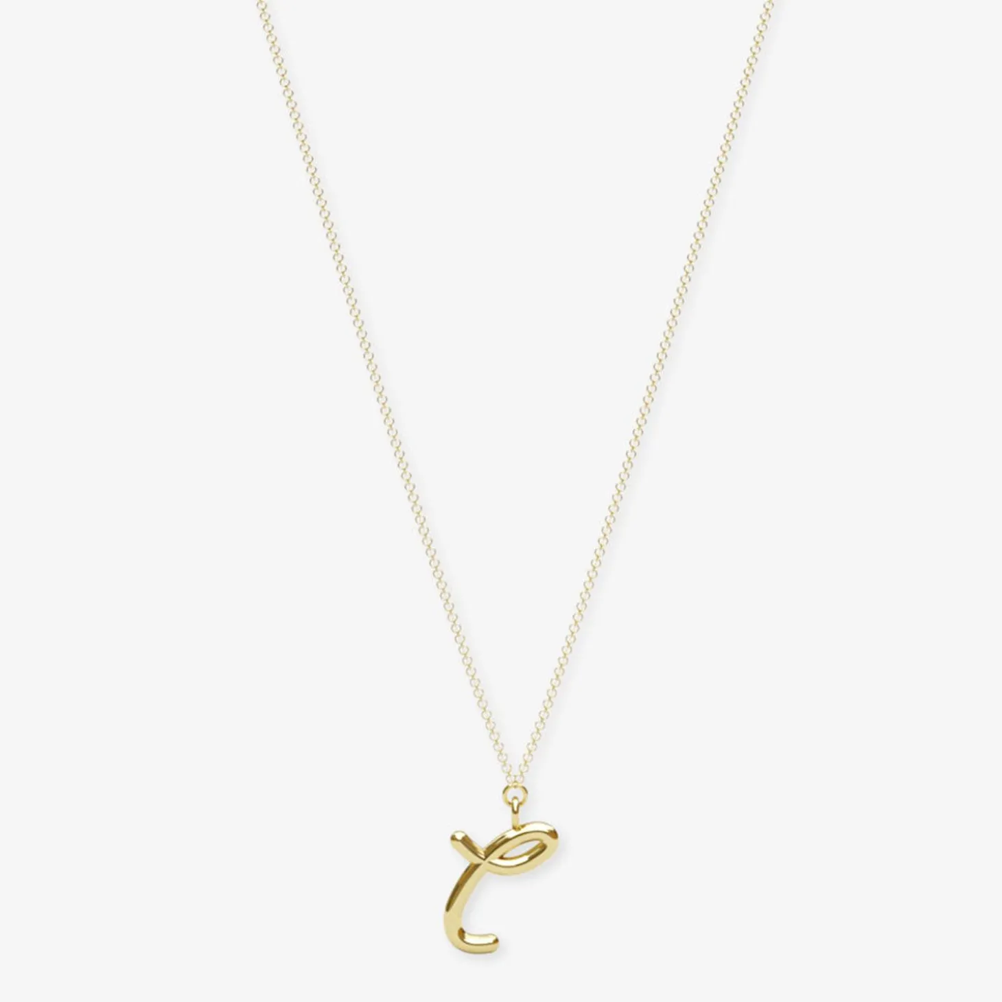Love Letter - 18Ct Gold, Initial Pendant Chain Necklace^The Alkemistry Shop