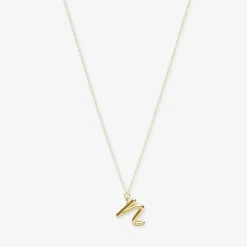 Love Letter - 18Ct Gold, Initial Pendant Chain Necklace^The Alkemistry Shop