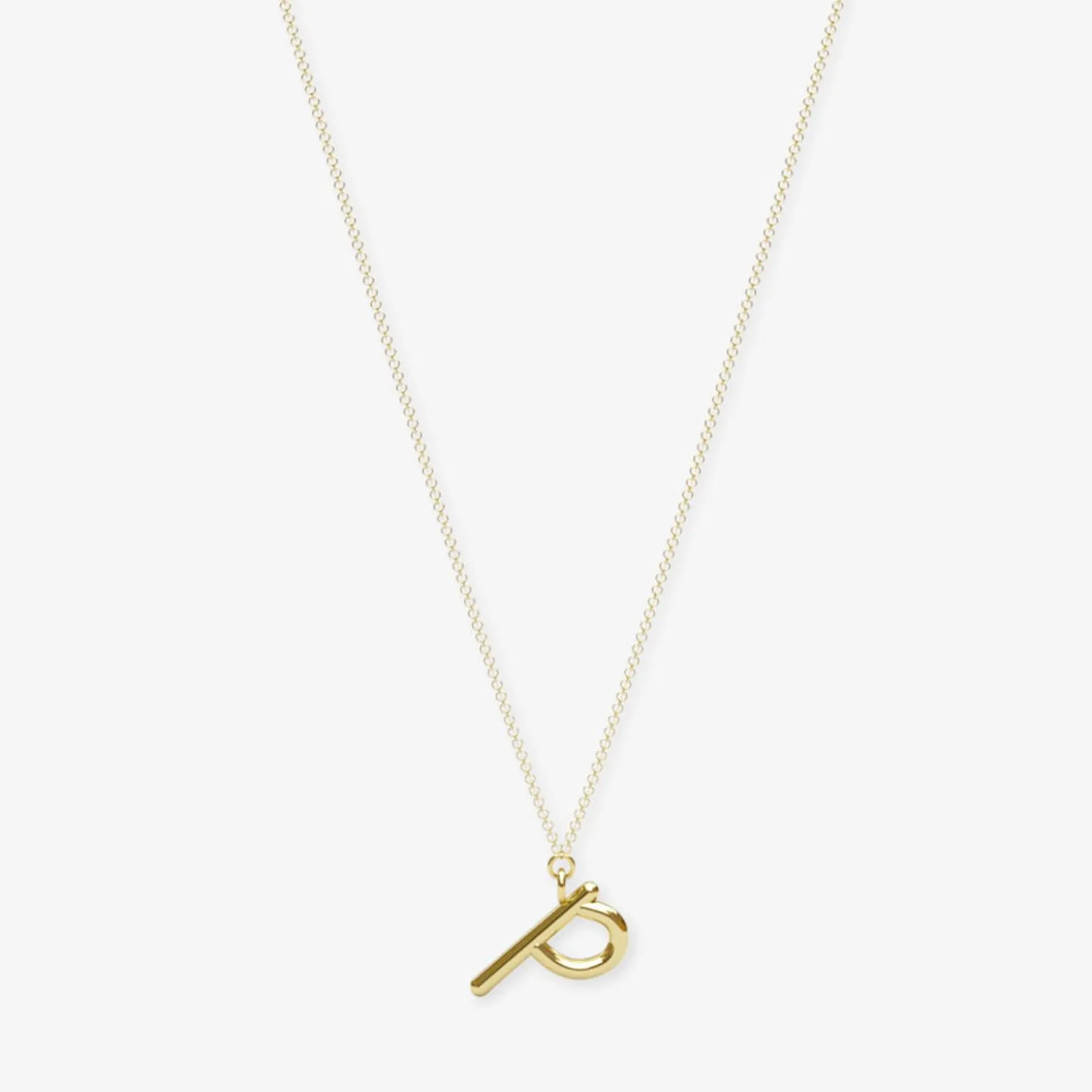 Love Letter - 18Ct Gold, Initial Pendant Chain Necklace^The Alkemistry Shop