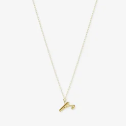 Love Letter - 18Ct Gold, Initial Pendant Chain Necklace^The Alkemistry Shop