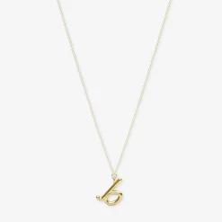 Love Letter - 18Ct Gold, Initial Pendant Chain Necklace^The Alkemistry Shop