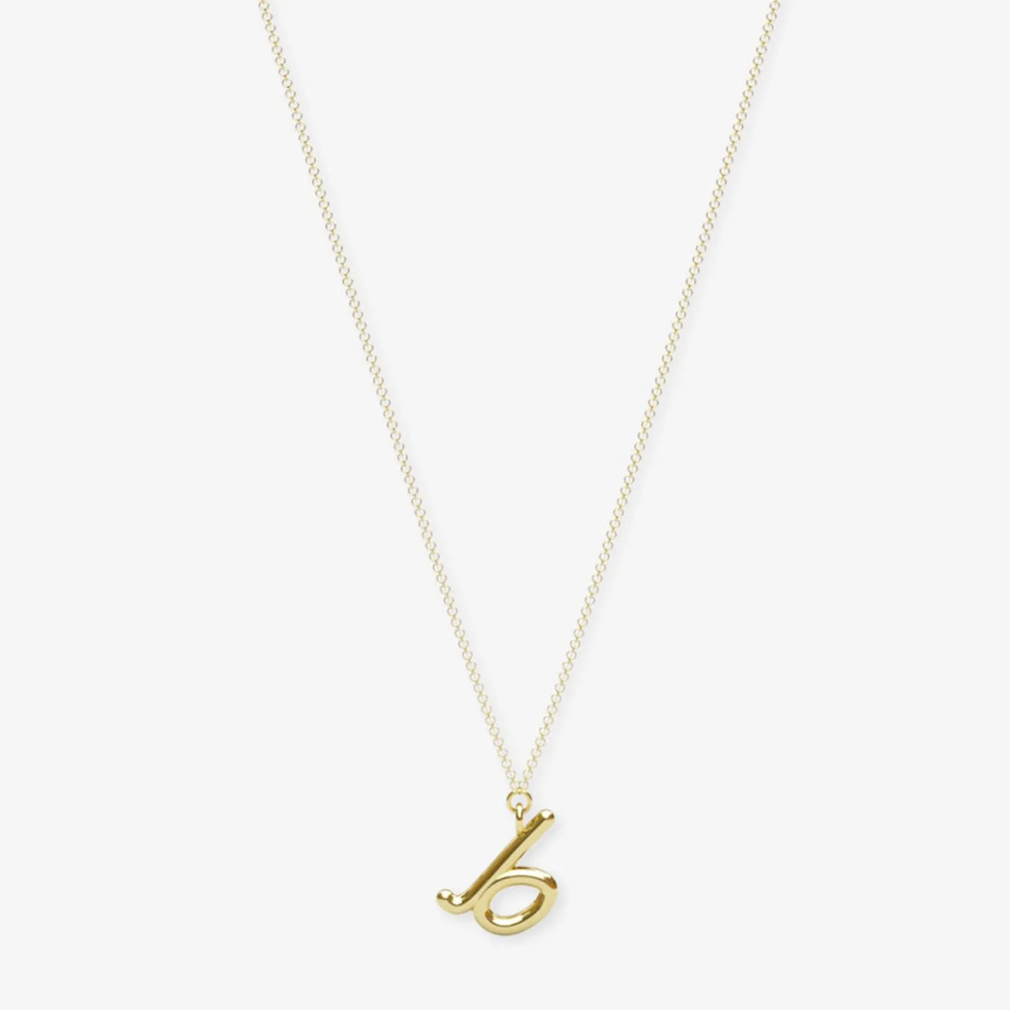 Love Letter - 18Ct Gold, Initial Pendant Chain Necklace^The Alkemistry Shop