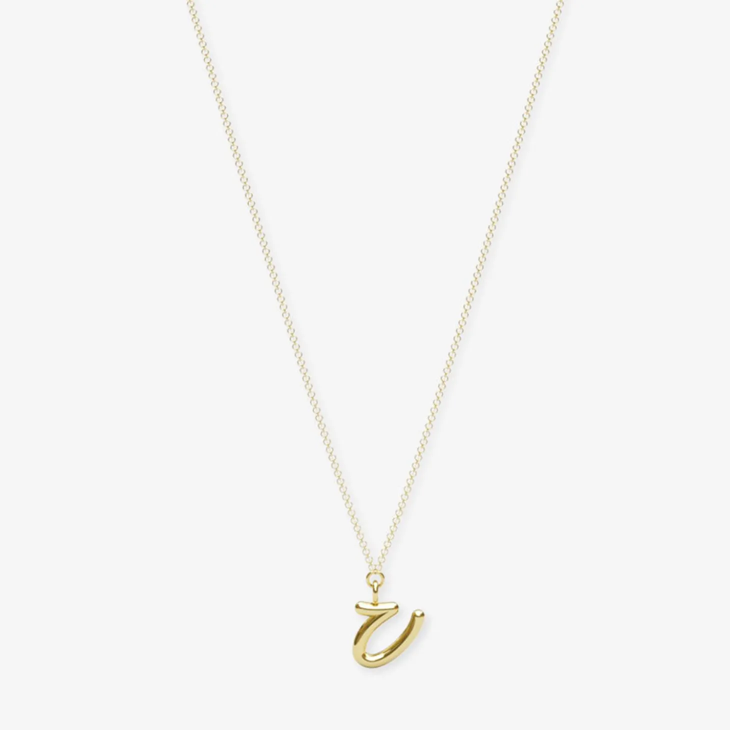 Love Letter - 18Ct Gold, Initial Pendant Chain Necklace^The Alkemistry Shop