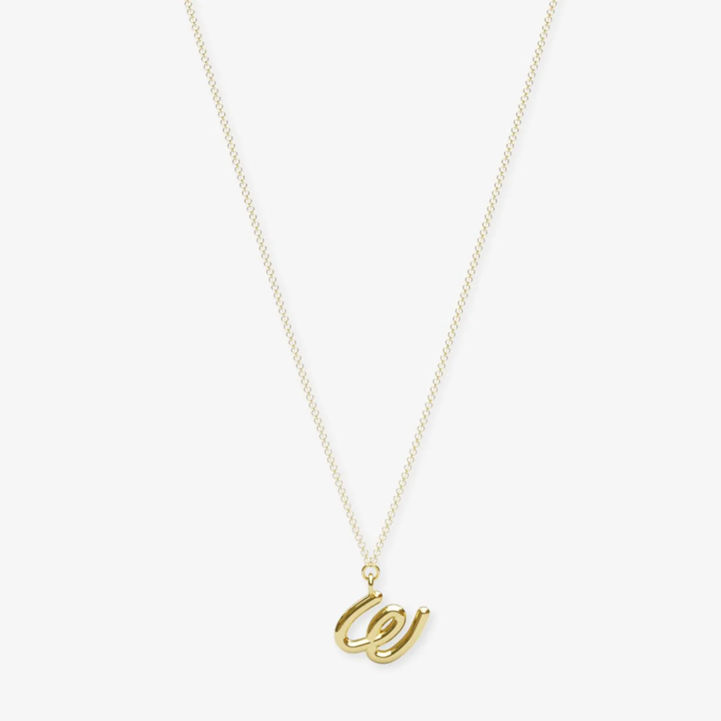 Love Letter - 18Ct Gold, Initial Pendant Chain Necklace^The Alkemistry Shop