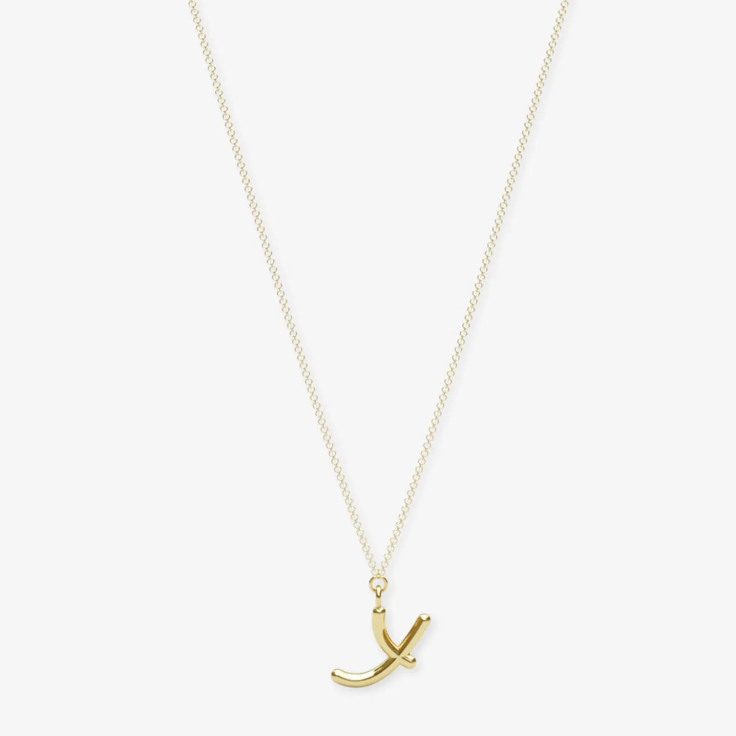 Love Letter - 18Ct Gold, Initial Pendant Chain Necklace^The Alkemistry Shop