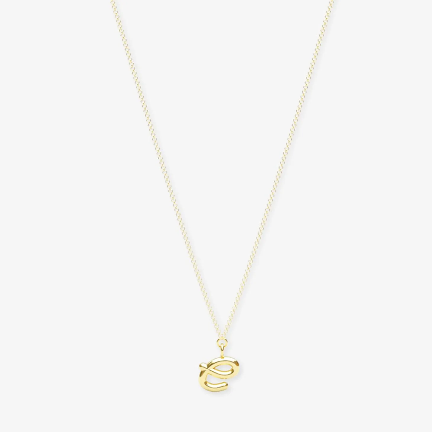 Love Letter - 18Ct Gold, Initial Pendant Chain Necklace^The Alkemistry Shop