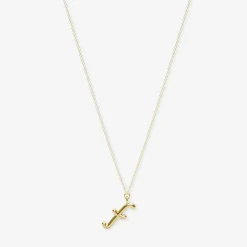 Love Letter - 18Ct Gold, Initial Pendant Chain Necklace^The Alkemistry Shop