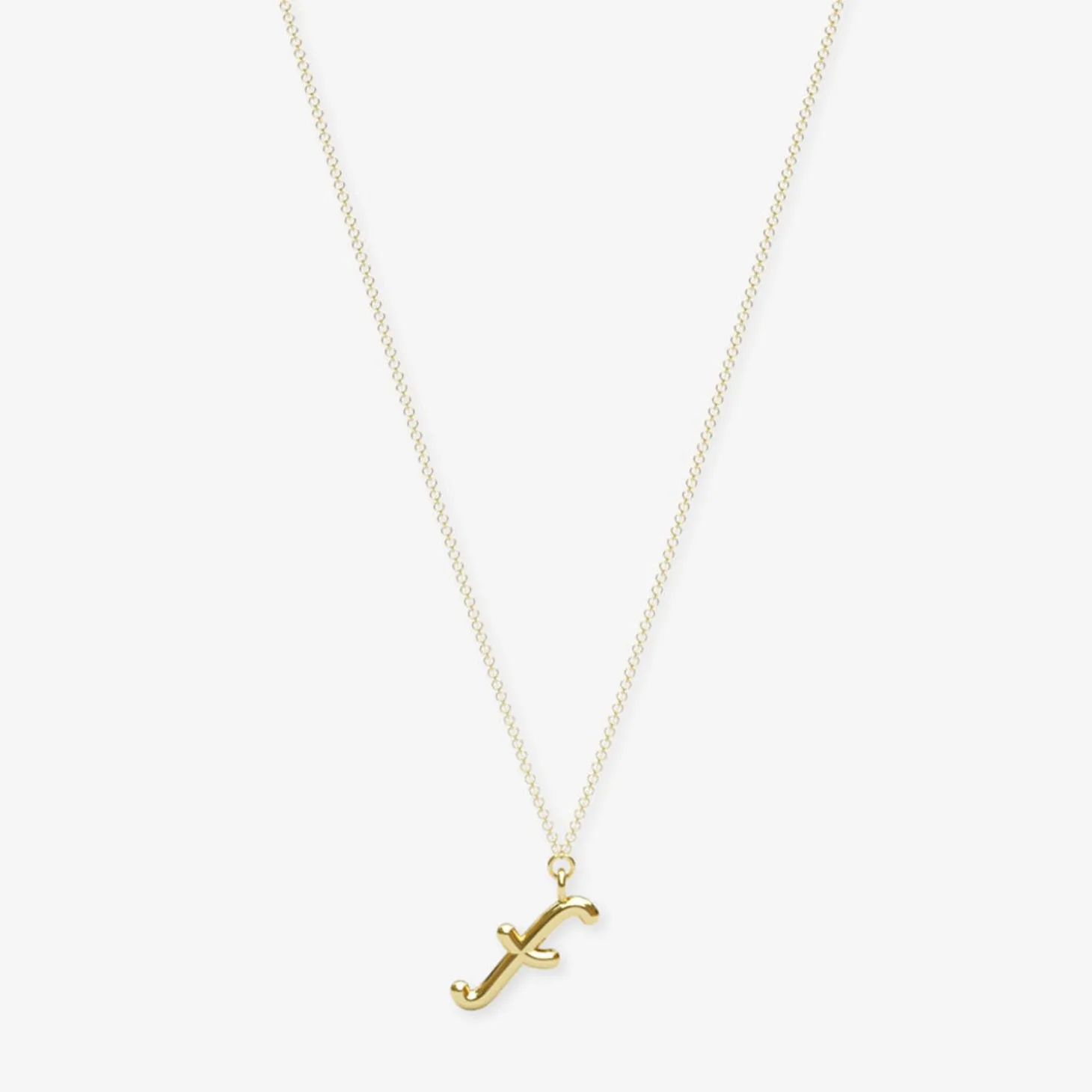 Love Letter - 18Ct Gold, Initial Pendant Chain Necklace^The Alkemistry Shop