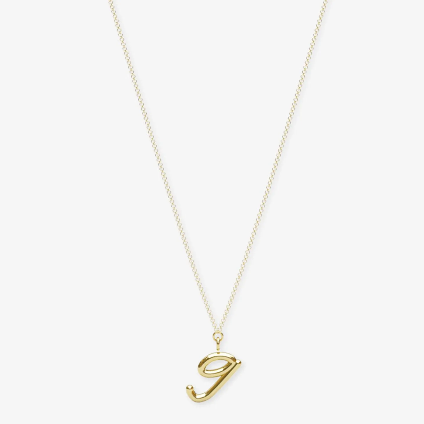 Love Letter - 18Ct Gold, Initial Pendant Chain Necklace^The Alkemistry Shop
