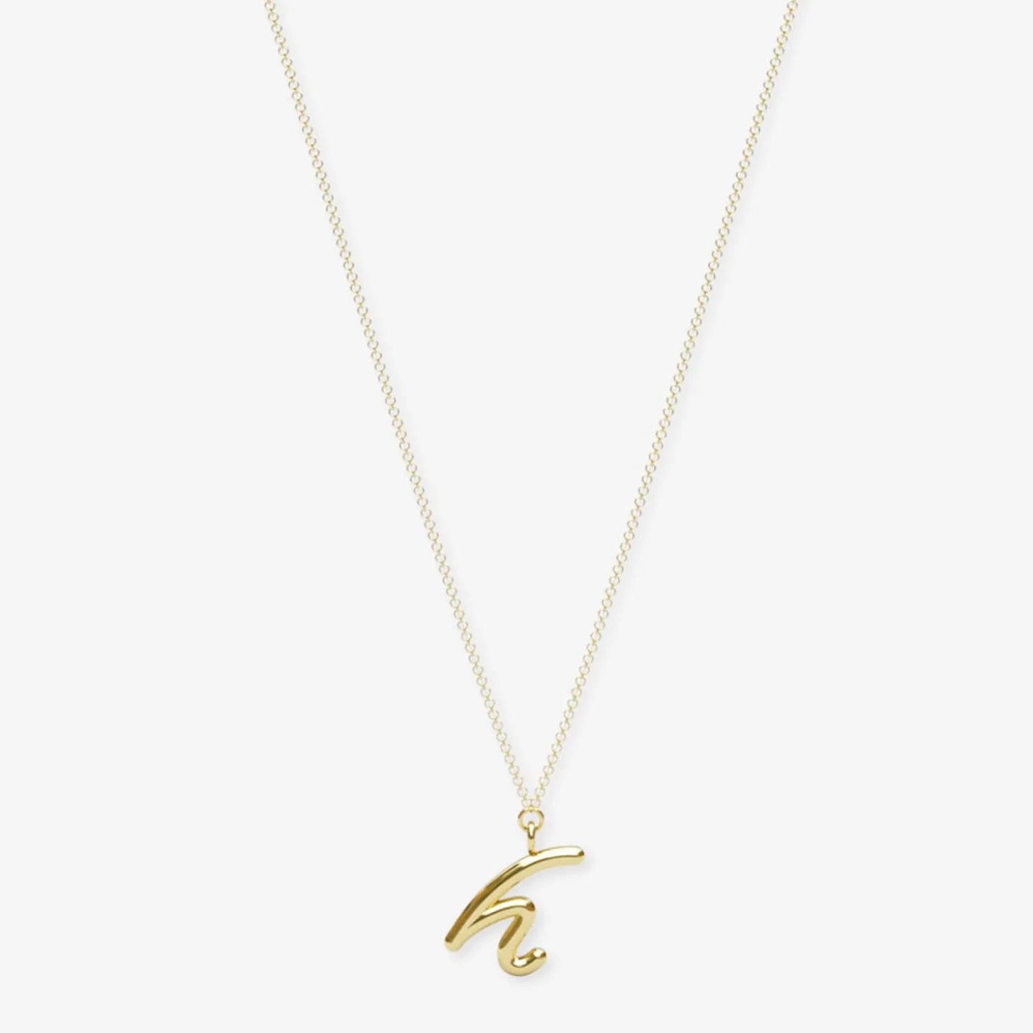 Love Letter - 18Ct Gold, Initial Pendant Chain Necklace^The Alkemistry Shop