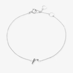 Love Letter - 18Ct Gold, Initial Chain Bracelet^The Alkemistry Outlet