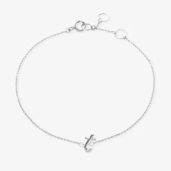Love Letter - 18Ct Gold, Initial Chain Bracelet^The Alkemistry Outlet