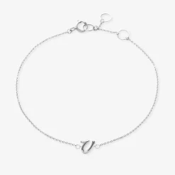 Love Letter - 18Ct Gold, Initial Chain Bracelet^The Alkemistry Outlet