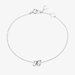 Love Letter - 18Ct Gold, Initial Chain Bracelet^The Alkemistry Outlet