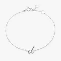 Love Letter - 18Ct Gold, Initial Chain Bracelet^The Alkemistry Outlet