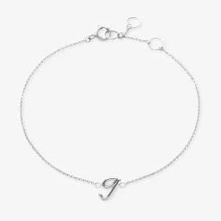 Love Letter - 18Ct Gold, Initial Chain Bracelet^The Alkemistry Outlet