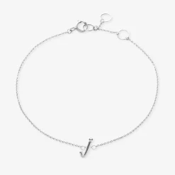 Love Letter - 18Ct Gold, Initial Chain Bracelet^The Alkemistry Outlet