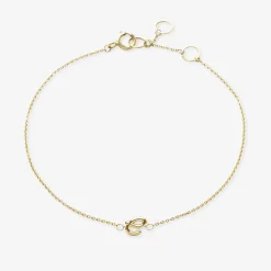 Love Letter - 18Ct Gold, Initial Chain Bracelet^The Alkemistry Cheap