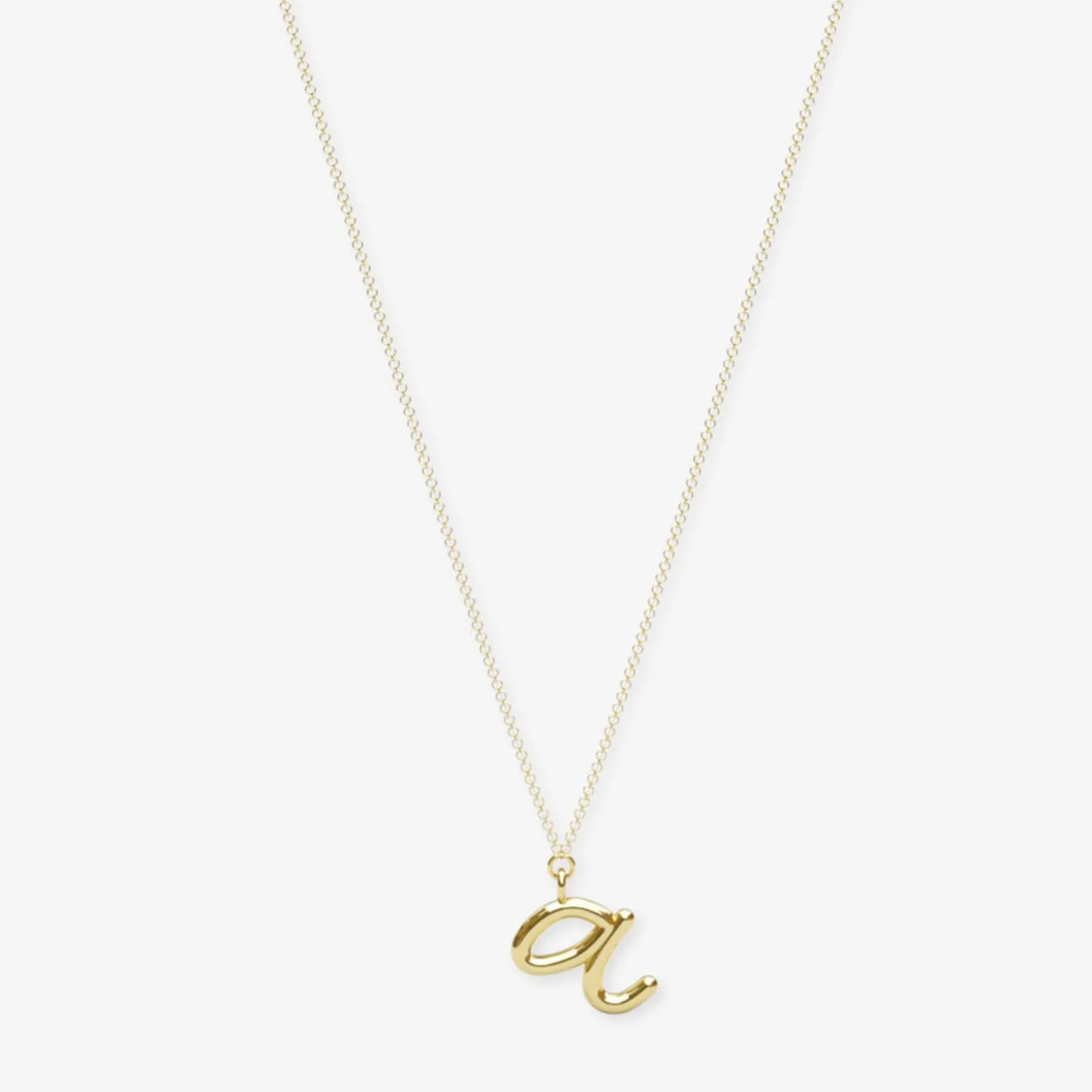 Love Letter - 18Ct Gold, Initial Pendant Chain Necklace^The Alkemistry Sale