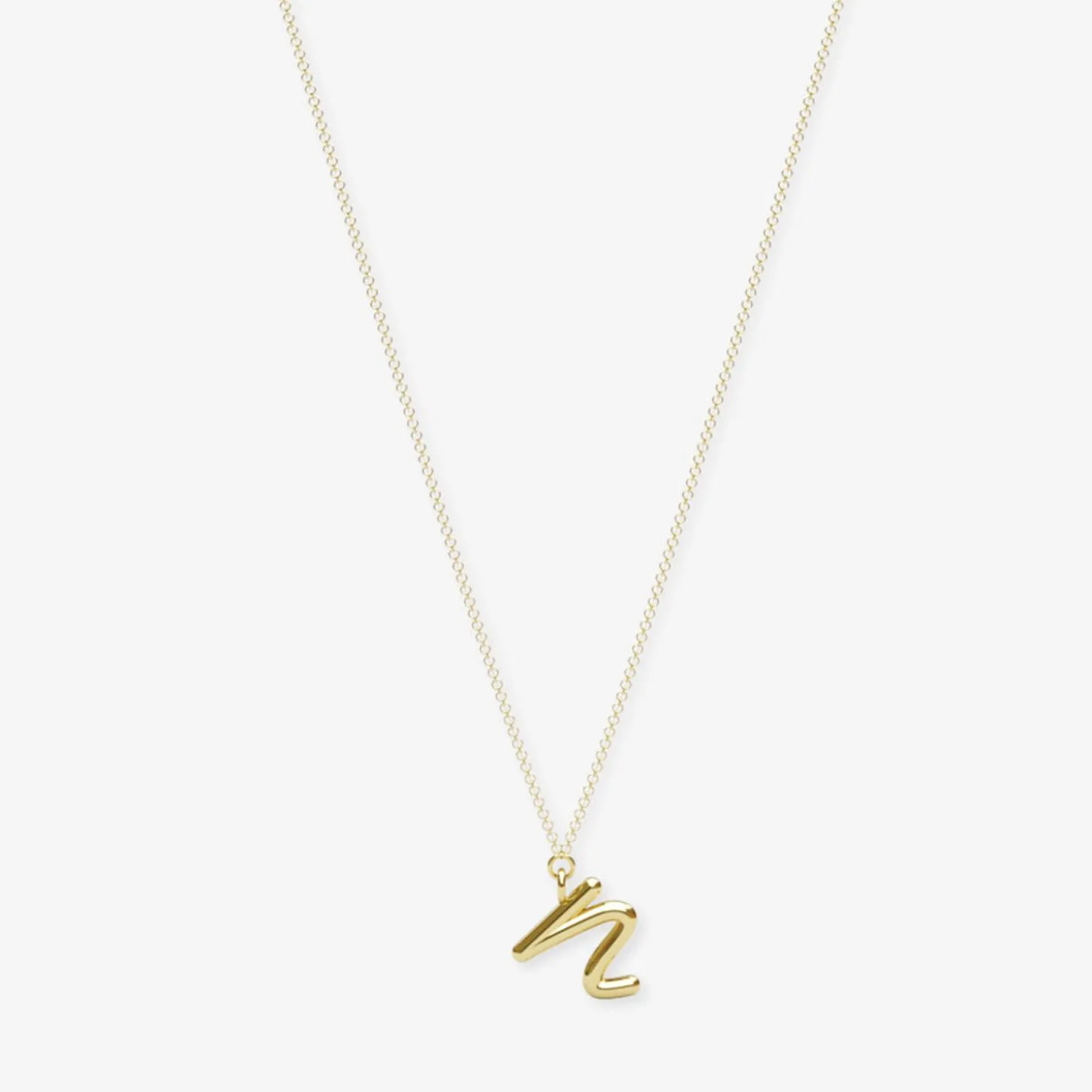 Love Letter - 18Ct Gold, Initial Pendant Chain Necklace^The Alkemistry Sale