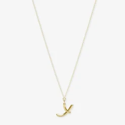 Love Letter - 18Ct Gold, Initial Pendant Chain Necklace^The Alkemistry Sale