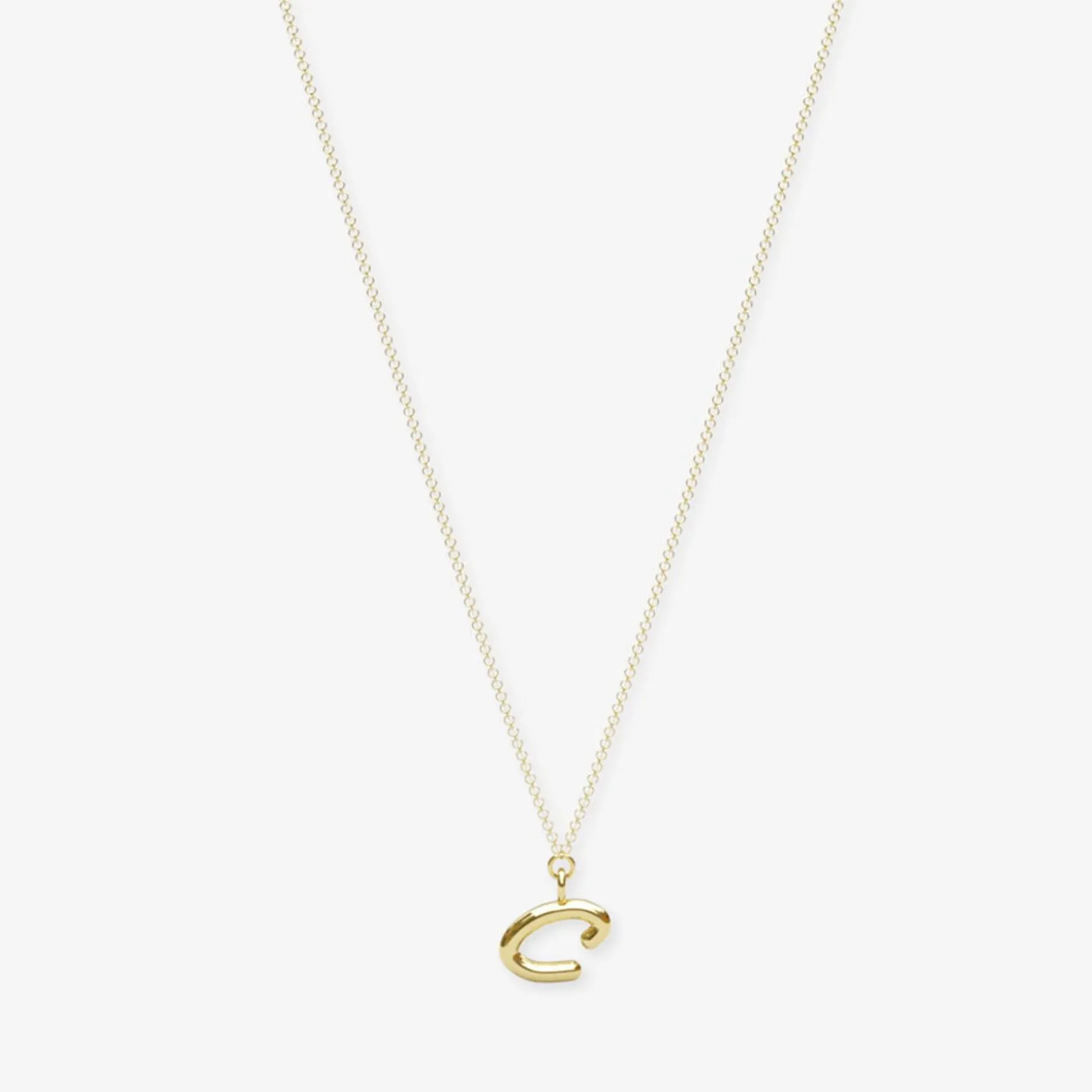 Love Letter - 18Ct Gold, Initial Pendant Chain Necklace^The Alkemistry Sale