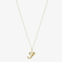 Love Letter - 18Ct Gold, Initial Pendant Chain Necklace^The Alkemistry Sale