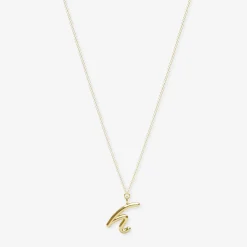 Love Letter - 18Ct Gold, Initial Pendant Chain Necklace^The Alkemistry Sale