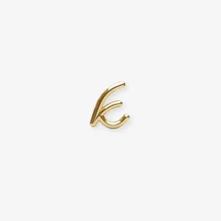 Love Letter - 18Ct Gold, Initial Stud (Single)^The Alkemistry Fashion