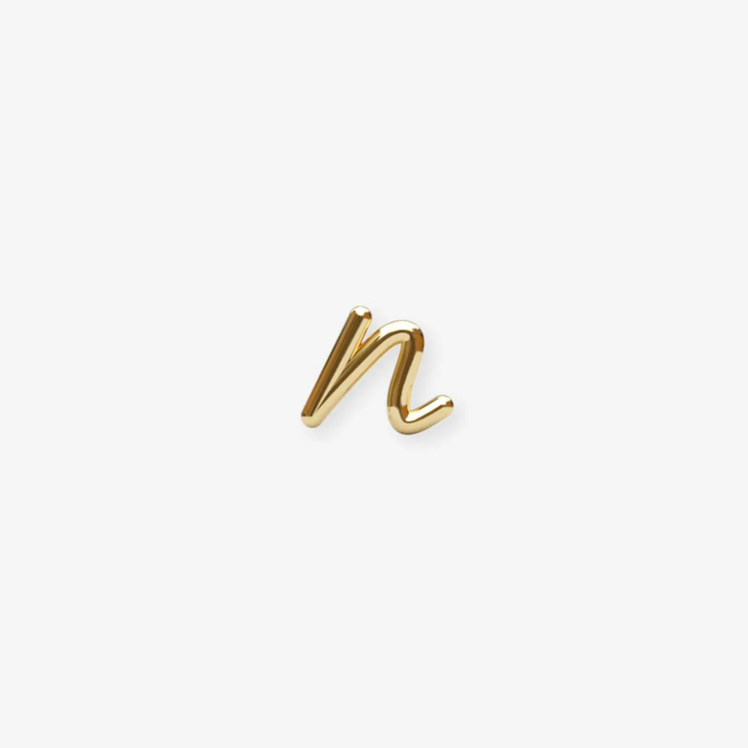 Love Letter - 18Ct Gold, Initial Stud (Single)^The Alkemistry Fashion