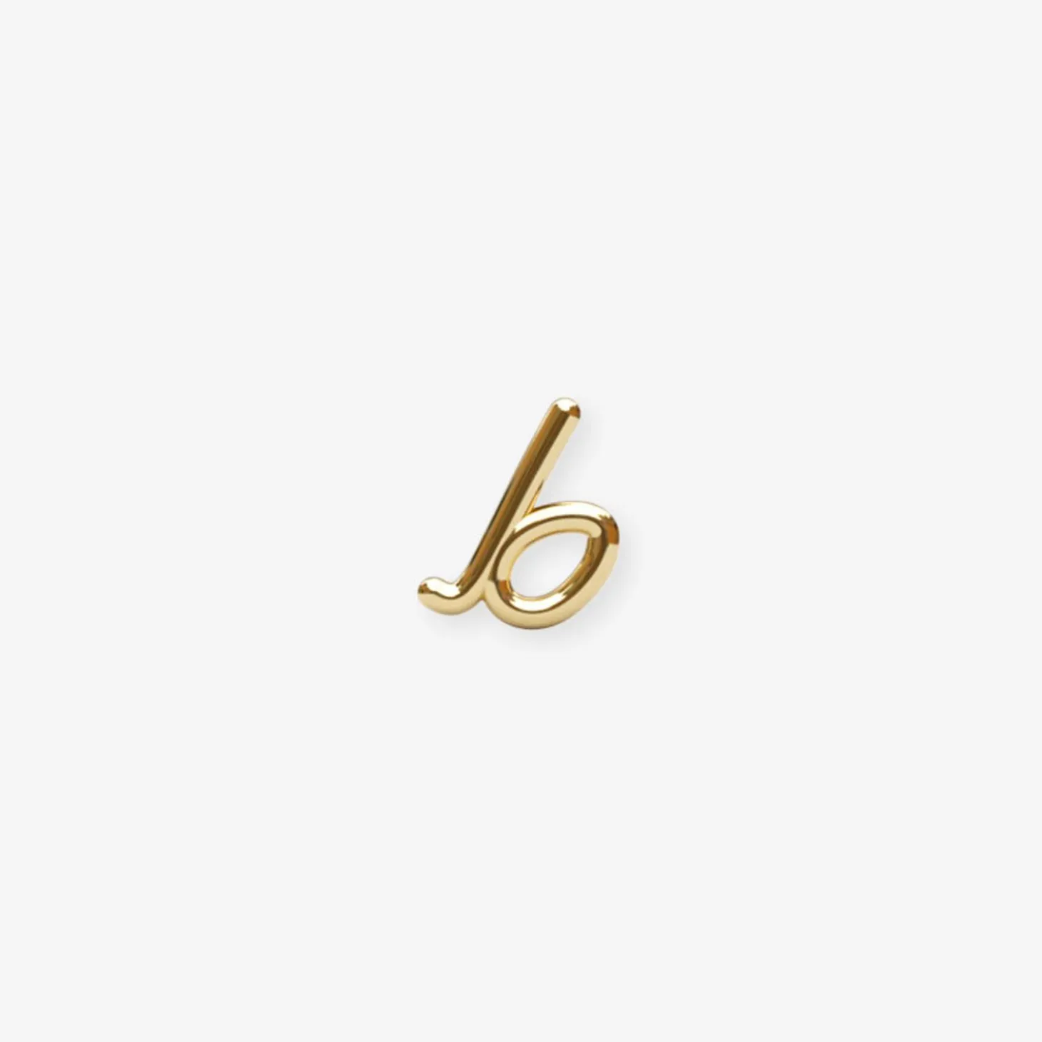 Love Letter - 18Ct Gold, Initial Stud (Single)^The Alkemistry Fashion