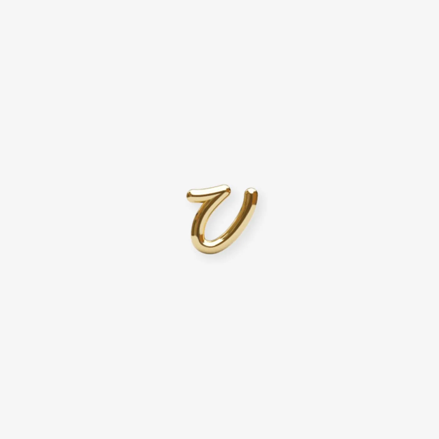 Love Letter - 18Ct Gold, Initial Stud (Single)^The Alkemistry Fashion