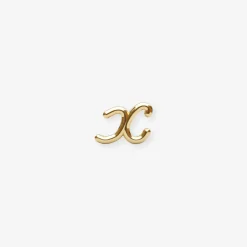 Love Letter - 18Ct Gold, Initial Stud (Single)^The Alkemistry Fashion