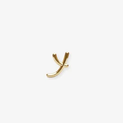 Love Letter - 18Ct Gold, Initial Stud (Single)^The Alkemistry Fashion
