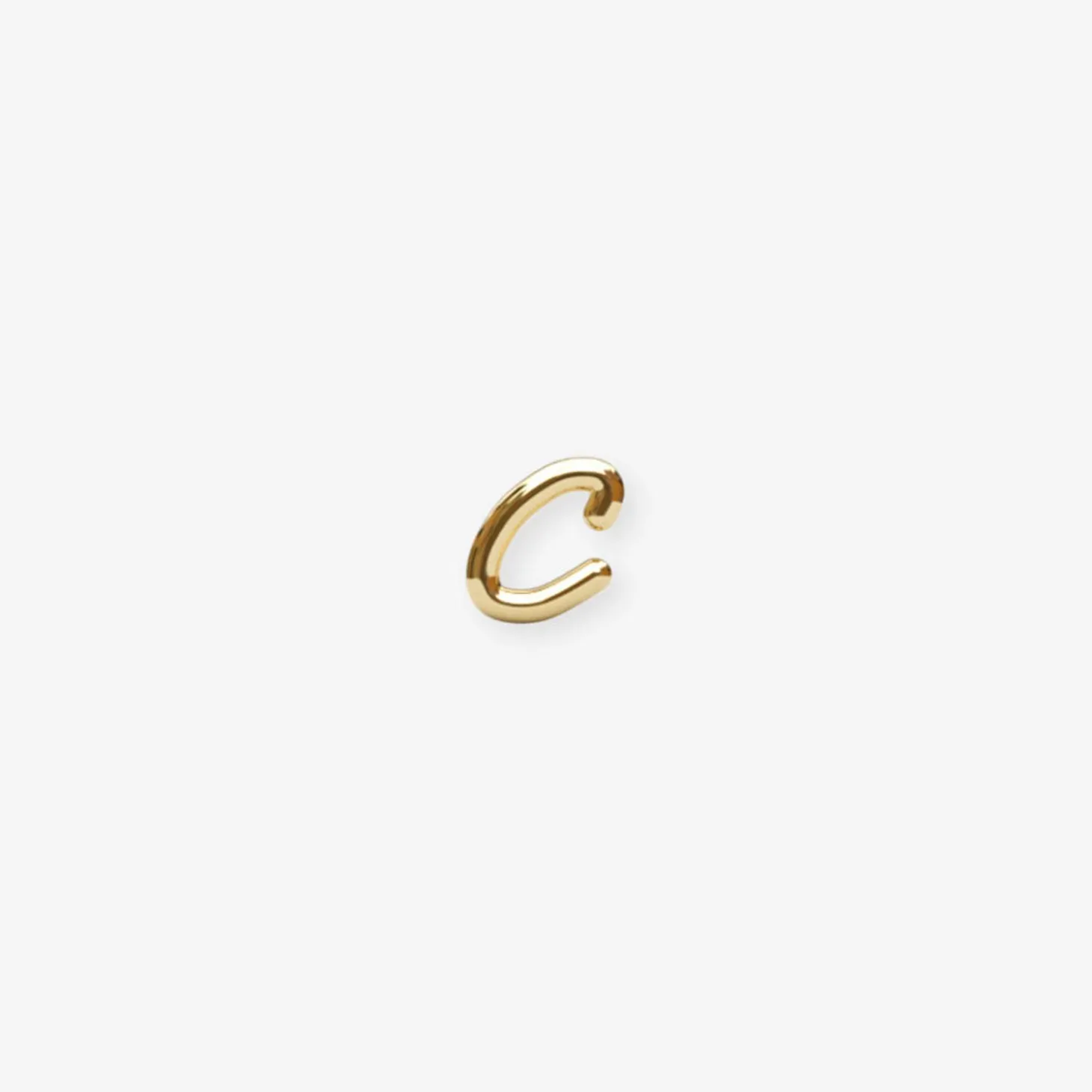 Love Letter - 18Ct Gold, Initial Stud (Single)^The Alkemistry Fashion