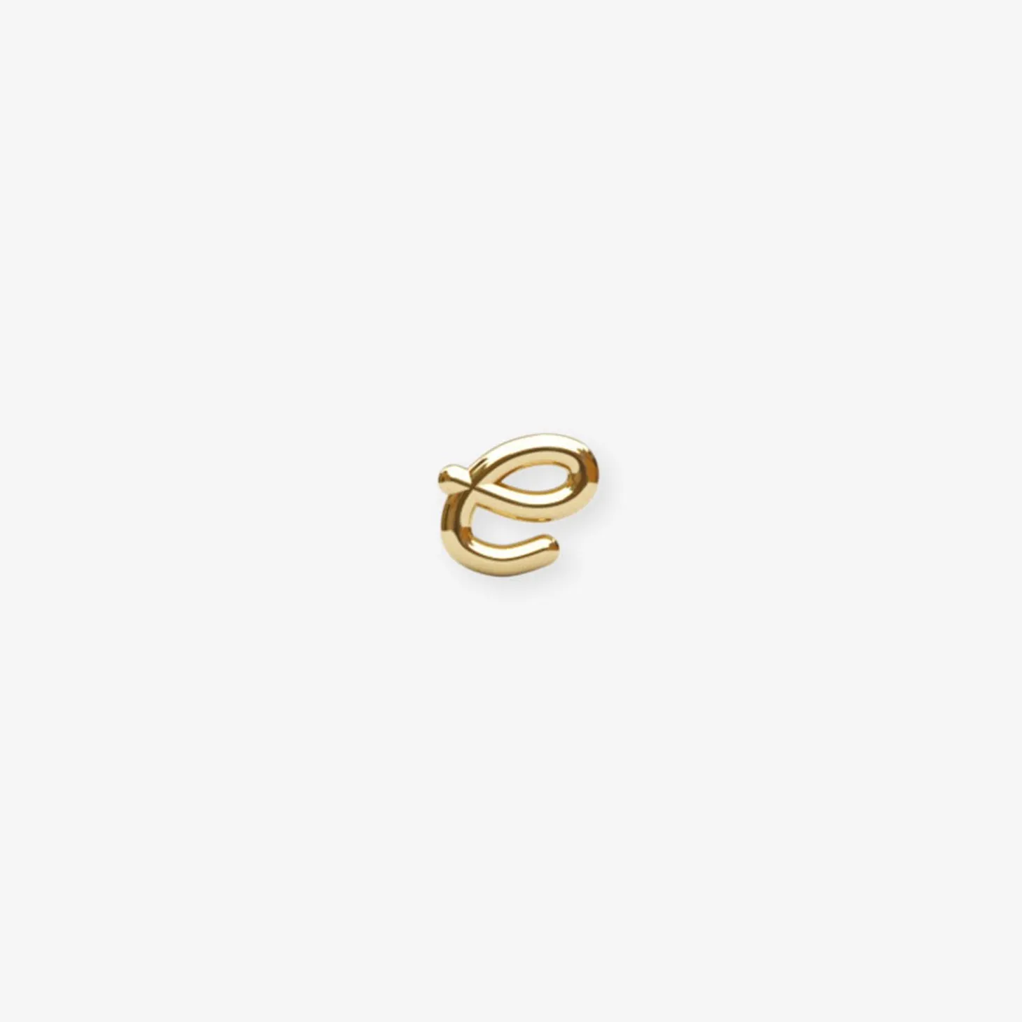 Love Letter - 18Ct Gold, Initial Stud (Single)^The Alkemistry Fashion