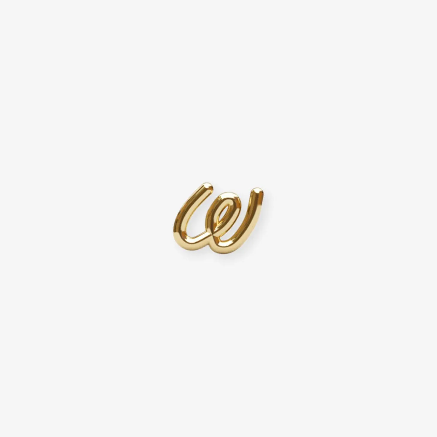 Love Letter - 18Ct Gold, Initial Stud (Single)^The Alkemistry Hot