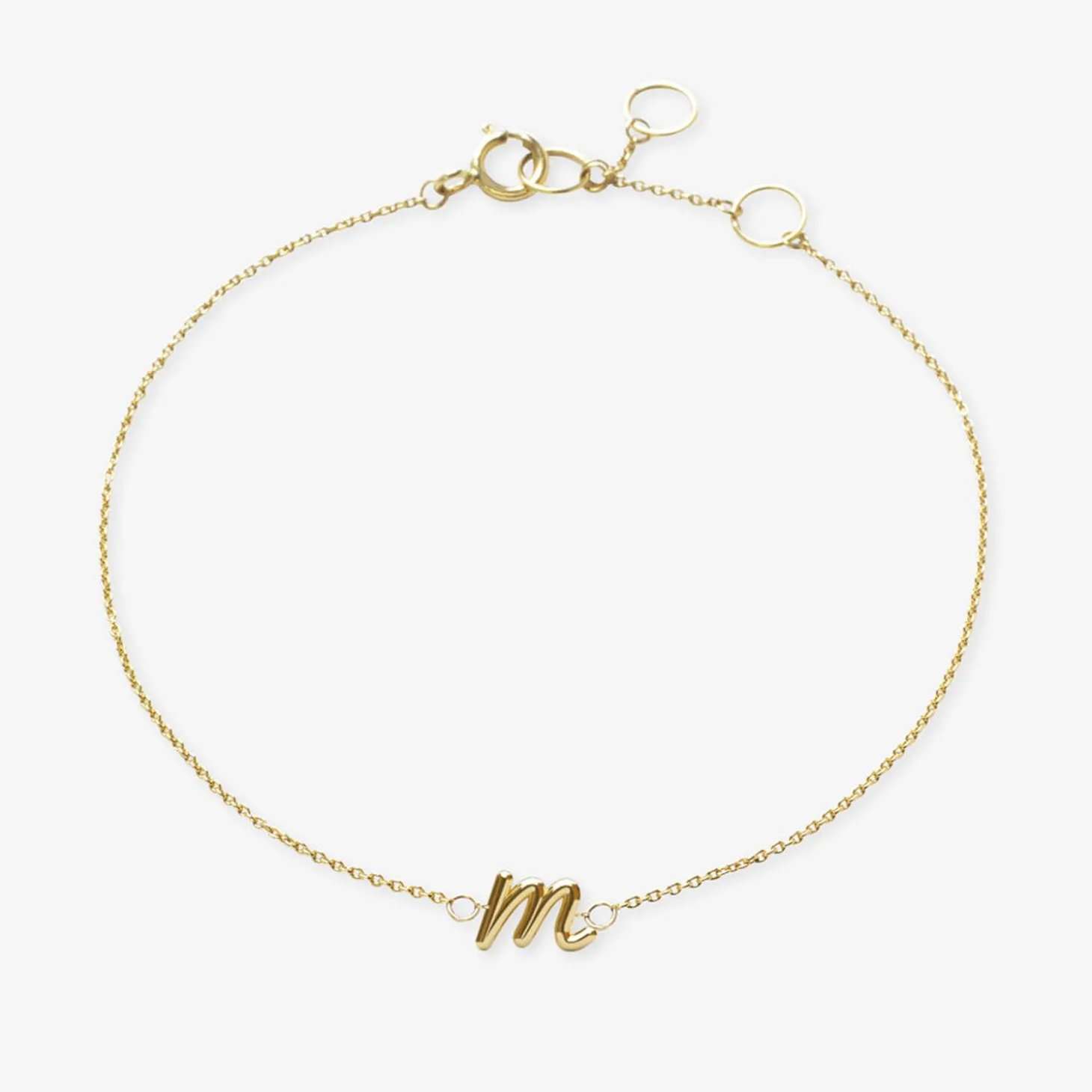 Love Letter - 18Ct Gold, Initial Chain Bracelet^The Alkemistry Best Sale