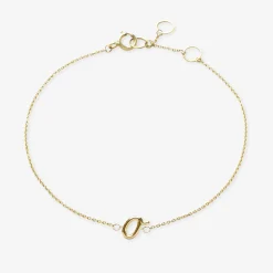 Love Letter - 18Ct Gold, Initial Chain Bracelet^The Alkemistry Best Sale