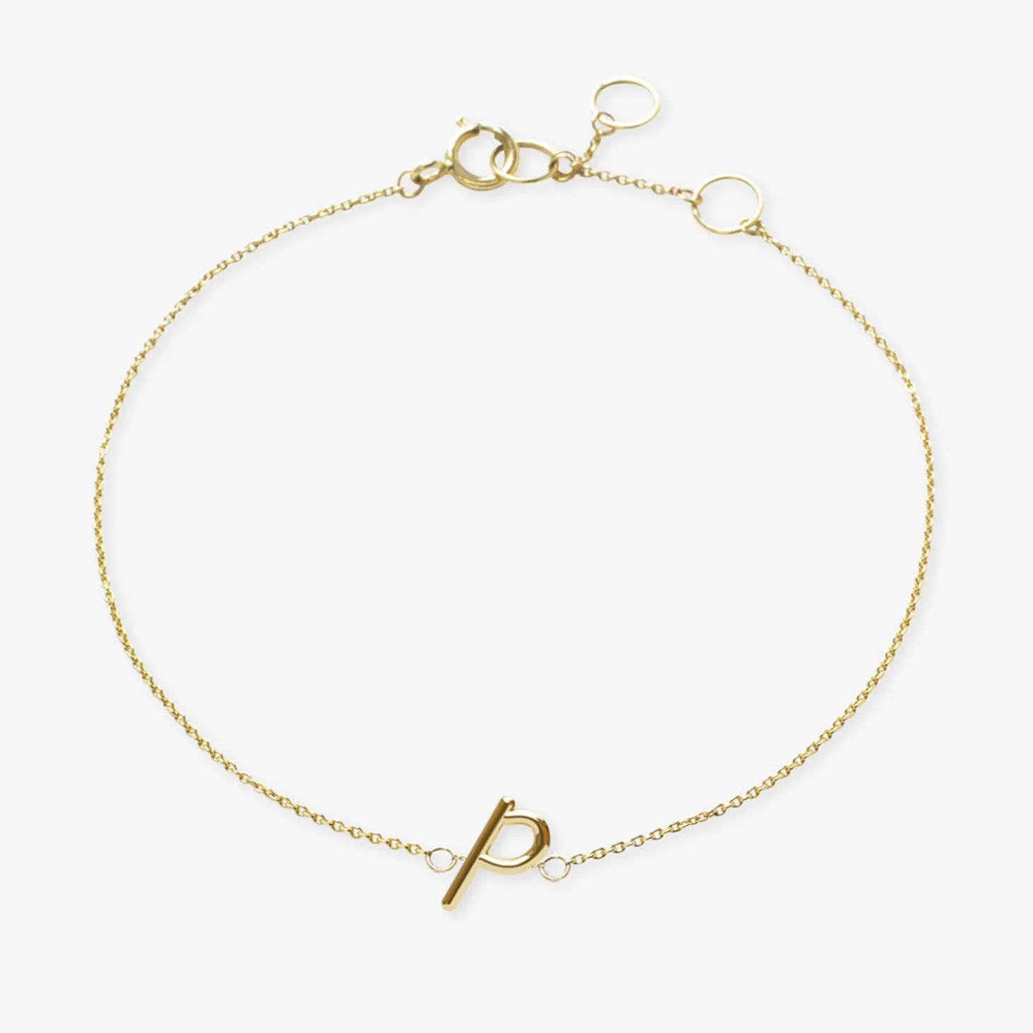 Love Letter - 18Ct Gold, Initial Chain Bracelet^The Alkemistry Best Sale