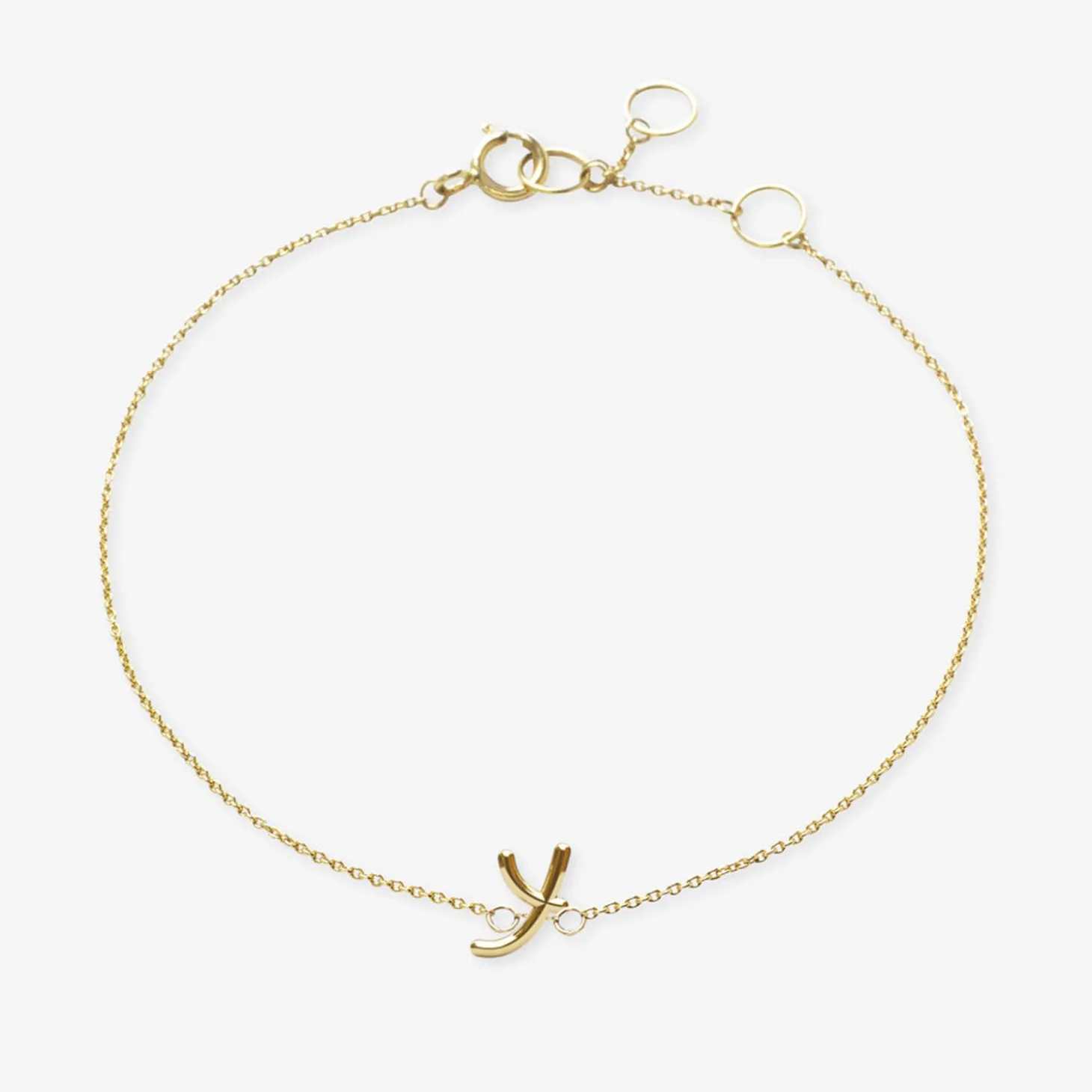 Love Letter - 18Ct Gold, Initial Chain Bracelet^The Alkemistry Best Sale