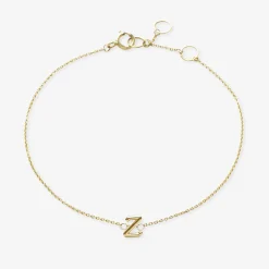Love Letter - 18Ct Gold, Initial Chain Bracelet^The Alkemistry Best Sale