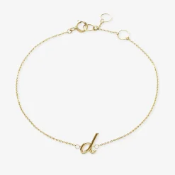 Love Letter - 18Ct Gold, Initial Chain Bracelet^The Alkemistry Best Sale